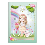 Caderno 1/4 Pequeno Brochura Costurado Sem Mola 48 Folhas Jolie - Estampas Sortidas