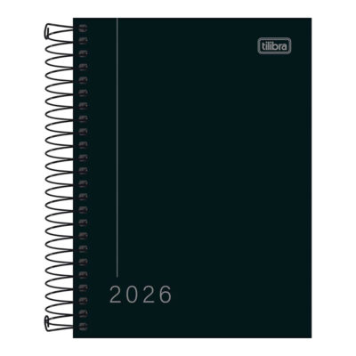 Agenda Espiral M4 Pepper 2026 - Preta