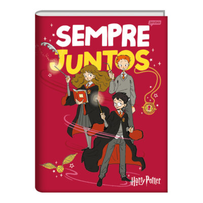 Caderno Brochura Costurado Sem Mola Universitário Capa Dura 96 Folhas Harry Potter – Estampas Sortid