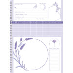 Caderno Universitário Grande Espiral Capa Dura 80 Folhas Lavender - Estampas Diversas