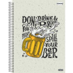 Caderno 1/4 Pequeno Espiral Capa Dura 96 Folhas Kbom - Estampas Sortidas