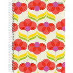 Caderno 1/4 Pequeno Espiral Capa Dura 96 Folhas Kbom - Estampas Diversas