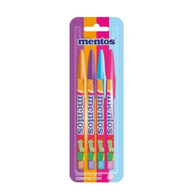 Caneta Esferográfica Jet Lux 1.0mm Mentos - Sortidas