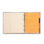 Fichário Caderno Argolado Criativo Office Pautado & Pontado A5 - Pólen Aromas Off White
