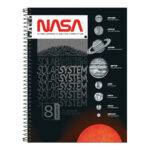 Caderno Espiral Universitário 160 Folhas 10 Matérias Connect Nasa - Estampas Sortidas