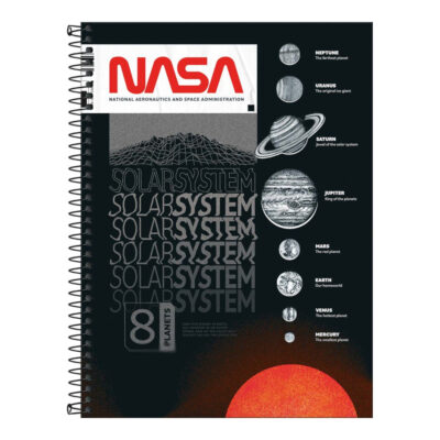 Caderno Espiral Universitário 160 Folhas 10 Matérias Connect Nasa - Estampas Sortidas