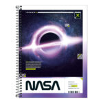 Caderno Universitário Grande Capa Dura 256 Folhas 16 Matérias Connect Nasa - Estampas Sortidas