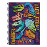 Caderno Espiral Universitário 80 Folhas Connect Raptor - Estampas Sortidas