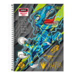 Caderno Espiral Universitário 80 Folhas Connect Raptor - Estampas Sortidas
