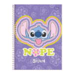 Caderno Universitário Grande Espiral 160 Folhas 10 Matérias Stitch - Estampas Sortidas