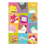 Caderno Brochura Costurado Sem Mola Capa Dura 1/4 80 Folhas Squishmallows - Estampas Sortidas