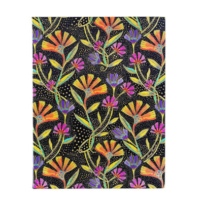 Caderno Colegial Capa Flexível 176 Páginas Com Pauta Ultra - Flexis Wild Flowers Lined