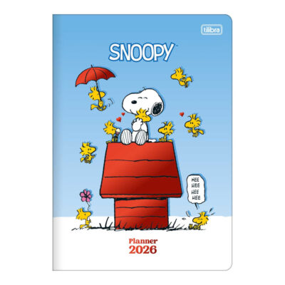 Planner Grampeado M7 Snoopy 2026 - Cores Sortidas