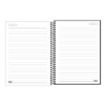 Caderno Universitário Grande Capa Plástica 160 Folhas Neon - Branco