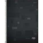 Caderno Espiral Universitário Capa Dura 80 Folhas Zip - Cores Diversas
