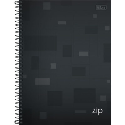 Caderno Espiral Universitário Capa Dura 80 Folhas Zip - Cores Diversas
