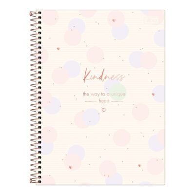Caderno Espiral Universitário Capa Dura 160 Folhas 10 Matérias Soho - Estampas Sortidas