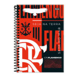 Caderno Universitário Grande Espiral 160 Folhas 10 Matérias Flamengo - Estampas Diversas