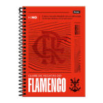 Caderno Universitário Grande Espiral 160 Folhas 10 Matérias Flamengo - Estampas Diversas