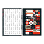 Caderno Universitário Grande Espiral 160 Folhas 10 Matérias Flamengo - Estampas Diversas