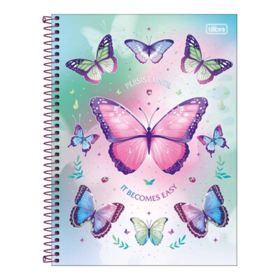 Caderno Espiral Universitário 80 Folhas Connect Daisy - Estampas Sortidas