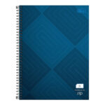 Caderno Espiral Universitário Grande Capa Dura 96 Folhas Quadriculado 5x5mm Zip - Estampas Sortidas
