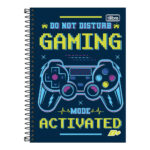 Caderno 1/4 Pequeno Espiral Capa Dura 200 Folhas D+ Estampas Sortidas