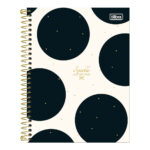 Caderno Colegial Médio Capa Dura 160 Folhas 10 Matérias West Village - Estampas Sortidas