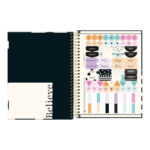 Caderno Colegial Médio Capa Dura 160 Folhas 10 Matérias West Village - Estampas Sortidas