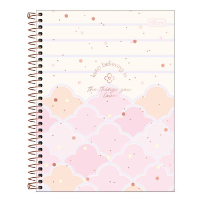 Caderno Colegial Médio Capa Dura Com 80 Folhas Soho - Estampas Sortidas