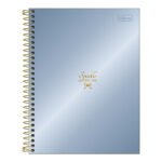 Caderno Colegial Médio Capa Dura 80 Folhas West Village Metalizado - Estampas Sortidas
