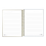 Caderno Colegial Médio Capa Dura 80 Folhas West Village Metalizado - Estampas Sortidas