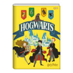 Caderno Brochura Costurado Sem Mola Universitário Capa Dura 96 Folhas Harry Potter - Estampas Sortid