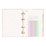 Fichário Caderno Argolado Colegial Com 4 Argolas - Happy