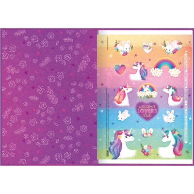 Caderno 1/4 Pequeno Brochura Costurado Sem Mola 48 Folhas Blink – Estampas Sortidas