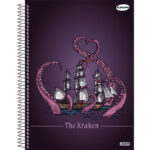 Caderno 1/4 Pequeno Espiral Capa Dura 96 Folhas Kbom - Estampas Sortidas