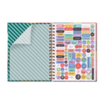 Caderno Colegial Médio Capa Dura 1 Matéria 80 Folhas - Arco #ris
