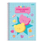 Caderno Espiral Universitário Grande Capa Dura 80 Folhas Sugar Rush - Estampas Sortidas