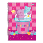 Caderno Espiral Universitário Grande Capa Dura 80 Folhas Sugar Rush - Estampas Sortidas
