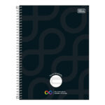 Caderno Espiral Universitário Grande Capa Dura 80 Folhas Pauta Ampliada Neuro - Cores Sortidas