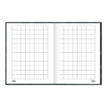 Caderno Brochura Costurado Sem Mola Universitário Grande Capa Dura 40 Folhas Quadriculado 2x2cm Neur