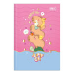 Caderno Brochura Costurado Sem Mola Capa Dura 1/4 80 Folhas Capyclub - Estampas Sortidas