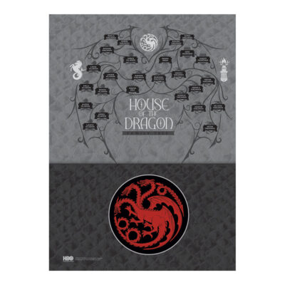 Caderno Espiral Universitário Grande Capa Dura 160 Folhas 10 Matérias House Of The Dragon – Estampas