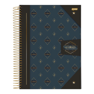 Caderno Universitário Grande Espiral Capa Dura 160 Folhas 10 Matérias Hogwarts Legacy – Estampas Sor