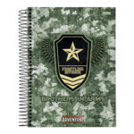 Caderno Espiral Universitário Grande Capa Dura 160 Folhas 10 Matérias Adventure - Estampas Sortidas