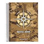 Caderno Espiral Universitário Grande Capa Dura 160 Folhas 10 Matérias Adventure - Estampas Sortidas