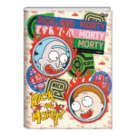 Caderno Brochura Costurado Sem Mola Universitário Capa Dura 80 Folhas 80 Folhas And Morty - Estampas