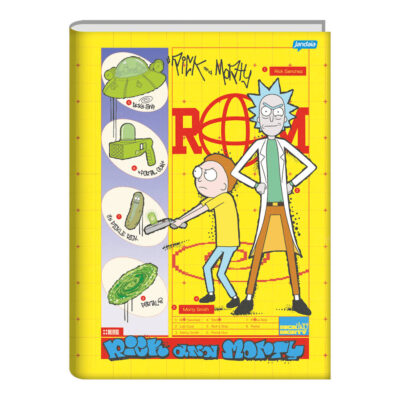 Caderno Brochura Costurado Sem Mola Universitário Capa Dura 80 Folhas 80 Folhas And Morty – Estampas