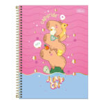 Caderno Espiral Universitário Grande Capa Dura 80 Folhas Capyclub - Estampas Sortidas