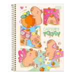 Caderno Espiral Universitário Grande Capa Dura 80 Folhas Capyclub - Estampas Sortidas